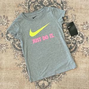 Nike grey Just Do It tee, 6X, NWT